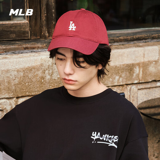 MLB hats for men and women couples baseball cap soft top peaked cap Zhang Kangle star same style 3ACP7701N-07WIS-F