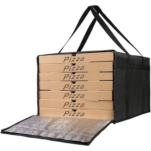Insulated box take-out meal delivery bag pizza insulated bag outdoor picnic insulated pizza bag portable ice bag insulated box red 50*50*35.5cm