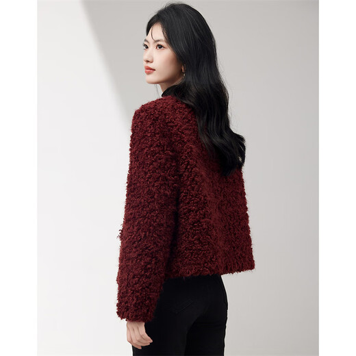 Xinfeiyu imitation lamb wool jacket for women 25 autumn and winter, high-end, noble, age-reducing temperament, imitation fur for small people