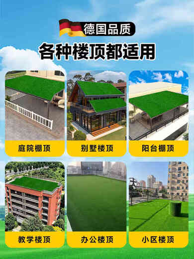 Simulated lawn canopy silencer mat silent mat lawn anti-drip iron roof balcony air conditioner outdoor unit silent 2 cm encrypted noise reduction grass (1 meter wide * 4 meters long