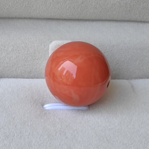 Zhou Runxi Coral Naked Beads Single Beads Round Beads Top Beads Waist Beads Naked Stones DIY Accessories Buddha Beads Accessories Coral Beads Orange Red 16mm