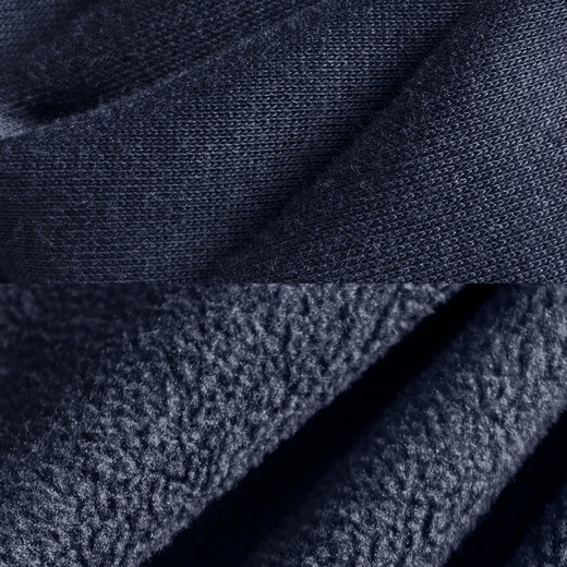 MEIYANG No Call No. 3 Jacket Thick Velvet Warm Far Infrared Antistatic Hooded Slimming Versatile Fashion Winter New Style Navy Blue M