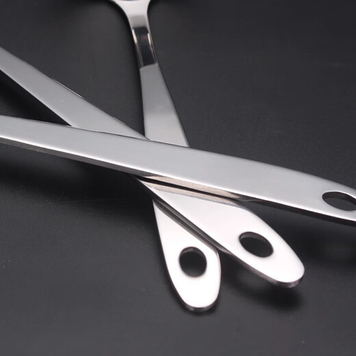 Commercial hot pot soup spoon colander thickened stainless steel household spoon long handle large spoon porridge spoon 8 points soup spoon