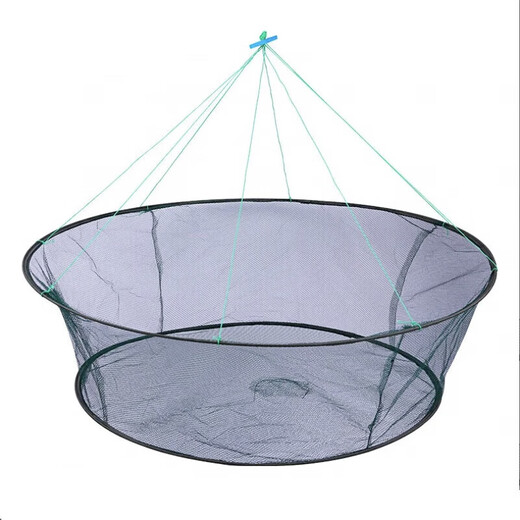Fishing net open folding lifting net fishing net shrimp net lobster net fishing net lifting fishing net moving net diameter 300 cm bottom diameter 60 (10 packs of bait + accessories)