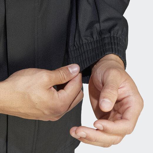 Adidas football training sports hooded jacket men's autumn Adidas official IK4010 black XL