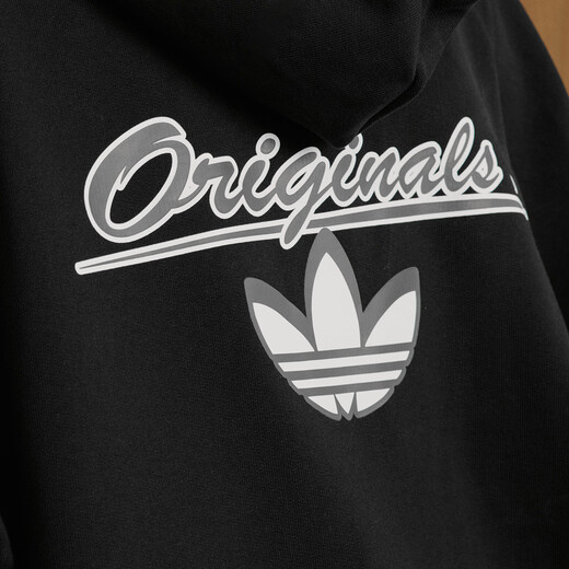 Adidas 2025 New Knitted Sports Hooded Jacket Jacket for Men and Women Autumn Adidas Clover Black L