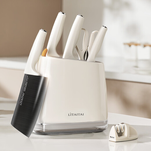 Mrs. Lee's Dolphin Titanium Antibakteriell Scharfes Messerset Küche Zuhause Fleischmesser Hackmesser Damen Leichtes Küchenmesser Schneidebrett Zwei-in-Eins-Schneidemesser für Küchenutensilien in Lebensmittelqualität