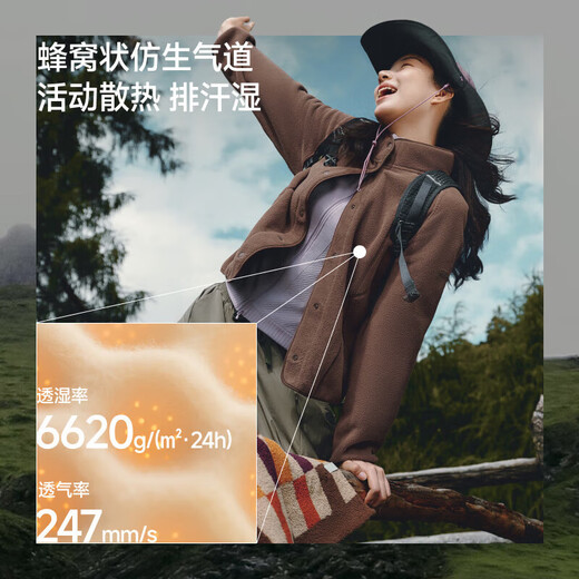 Beneunder Polar Fleece Jacket Women's Autumn and Winter New Fashion Casual Warm Fleece Jacket Ten Thousand Fleece Women's Fluffy Warm Chestnut Gray Brown XL