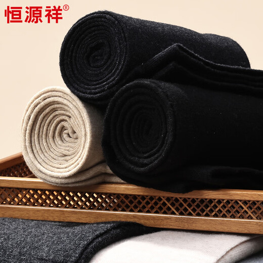 Hengyuanxiang Thin Women's Wool Pants Warm Pants Seamless Spring and Autumn Inner Slim High Waist Knitted Leggings for Women Khaki XL