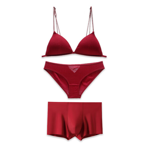 Miss Polly's 2026 zodiac year of the horse zodiac year clothes red underwear set for women, year of the horse gift for girls, practical and high-end sense 1. zodiac year of the year underwear red suit (with 2 pairs of horse year socks type A) S (32/70ABC universal)