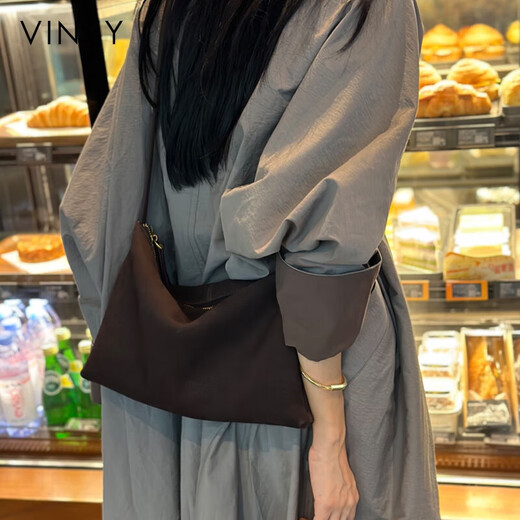 Viney cowhide bag women's bag crossbody tote bag light luxury brand shoulder bag birthday gift for girlfriend on Valentine's Day