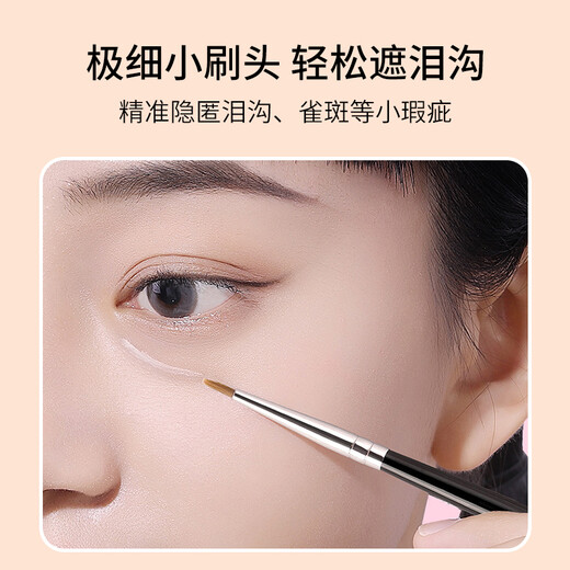 SkinTalk T301+T22 double-head detail concealer brush 2 pieces concealer pen tear trough sponge head flat head makeup brush MF8577