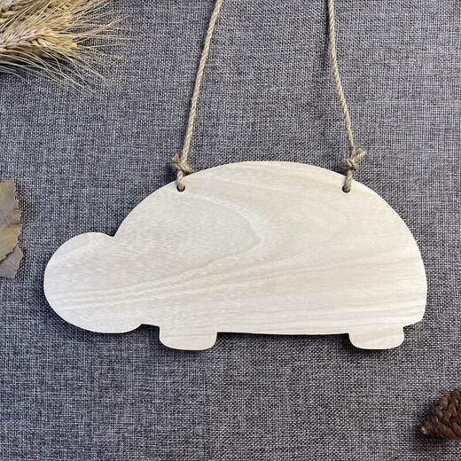 Creative solid wood listing kindergarten plantation sign blank hand-painted wooden sign tree logo door sign custom carved sign 24*12 cm style 1