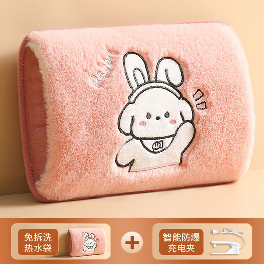 MEIXUANER Rechargeable Hand Warmer National Standard Explosion-proof Cute Cartoon Electric Heating Bag Backpack Bearish Green National Standard Model + Explosion-proof Clip