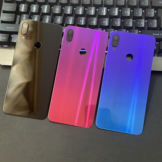 Original for Redmi Note7 glass back cover note7pro mobile phone back case battery cover back screen case Note7/Pro bright black case/glass back cover