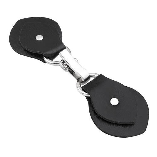 Huansen Metallic Leather Button Cashmere Coat Windbreaker Fur Jacket Button Buckle Decorative Cuffs Mother Button Hook Accessories 1# Silver 3 pcs