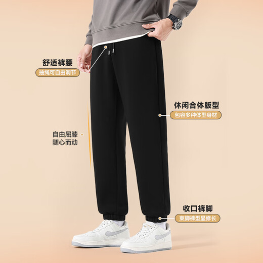 Pull back youth casual pants men's winter fleece polar fleece straight pants thick and warm high-quality men's sports pants olive green (blue maple pants logo) S /165 (weight 85-100Jin Jin equals 0.5 kg)