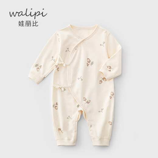 Walipi baby boneless spring and autumn cotton romper newborn onesie 183311A_Acorn-Y1 52cm