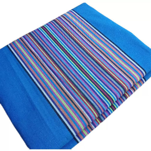 Yusenyi thickened striped four-season three-piece quilt cover single-piece double single dormitory cloth sheet quilt cover quilt old royal blue 2.5x2.5 meter sheet for large bed