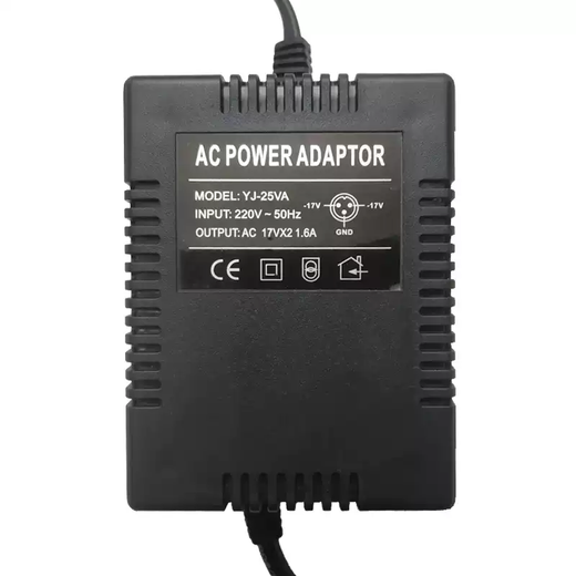 Mixer dedicated power adapter external power cord three-pin 3-hole power supply accessories transformer dual 17V black 420mA