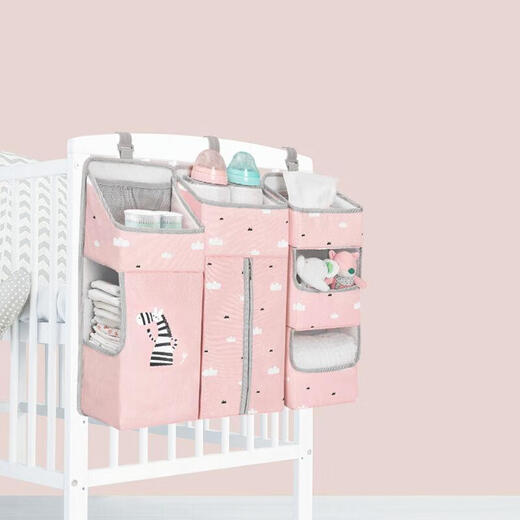 Baby bedside hanging bag storage bag storage bag baby BB diaper non-wet wipes paper storage rack hanging bag hanging basket sapphire blue (not separable)