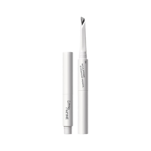Little Ondine Blade Shaping Eyebrow Pencil 01 Intelligent Gray Black Eyeliner Waterproof, Sweatproof and Not Easily Smudged (Pocket-On) Christmas Gift
