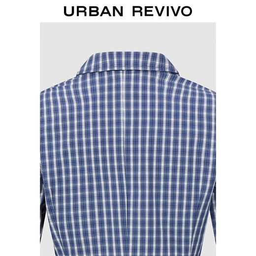 UR2025 new winter women's casual contrasting plaid lapel cardigan shirt UYY250108