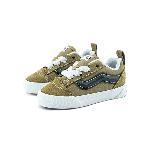 VANS (VANS) official brand direct supply Knu Skool brown green bread shoes children's sneakers brown 24.5