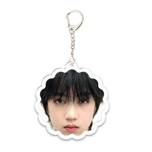 Zhang Guiyuan's new peripheral double-sided transparent keychain school bag pendant to support students' gift customization KXPB16790 5CM