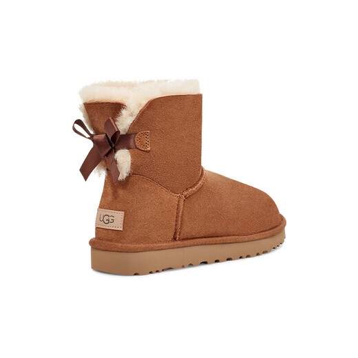 UGG autumn women's flat classic casual bow short boots snow boots 1016501 maroon 7/38