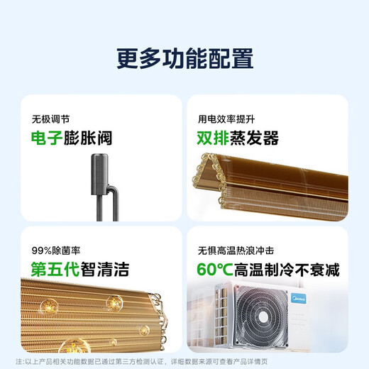 美的（Midea）空调 大1.5匹 酷省电 新一级能效 卧室变频冷暖 壁挂式卧室挂机 国家补贴 KFR-35GW/N8KS1-1Q