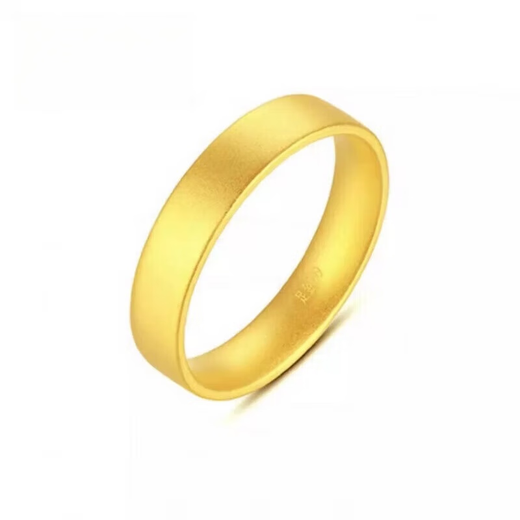 Lanlian gold-wrapped gold pure gold 999 ancient ring for men and women 2025 new pure gold ring gift for girlfriend, gold 0.4 grams-No. 9