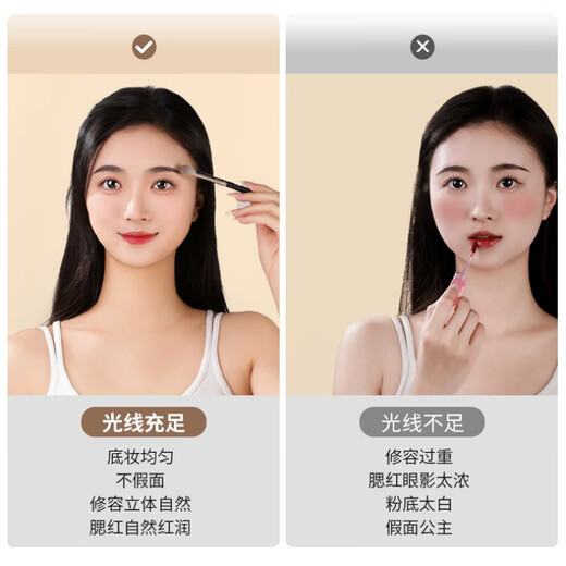 Modern makeup mirror with light led high-definition mirror smart beauty mirror vanity mirror desktop mirror birthday gift for women