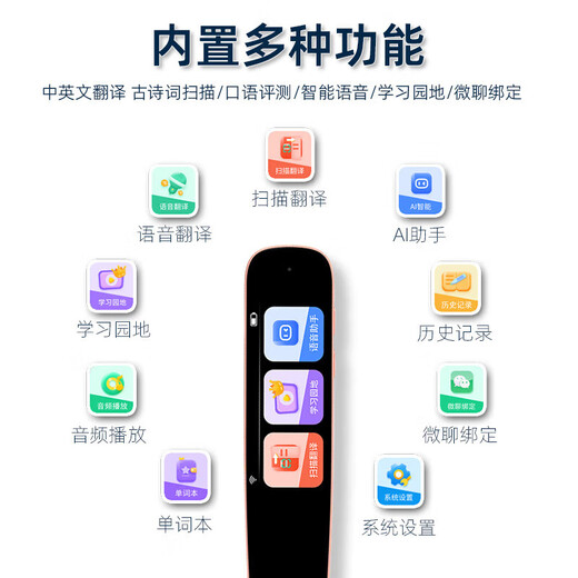 Dr.Pen (DR.PEN) sixth generation reading pen scanning pen translation pen English learning dictionary pen primary school high school universal synchronization blue-1.97 inches WIFI version 64M