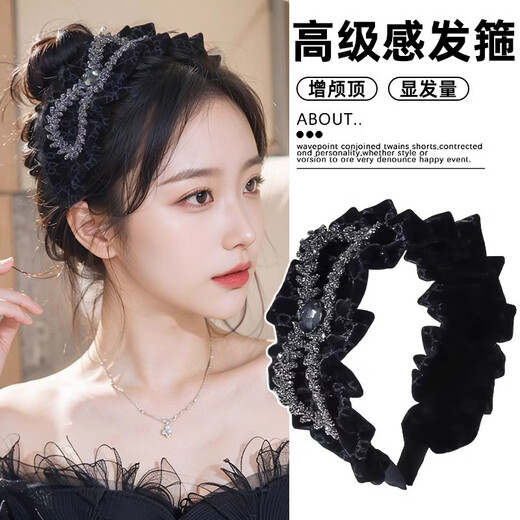 Dingjing Hairband Light Luxury Women's 2025 New Hair Cave Headband High-end Departure Card Headwear Birthday Gift for Girlfriend