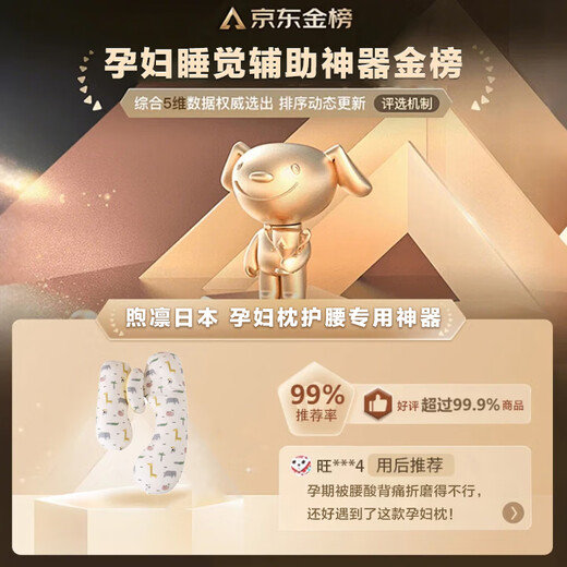 Xulin Japan Pregnancy Pillow Removable and Washable Waist Support Side Sleeping Pillow Special Artifact for Sleeping Abdominal Side Sleeping Pillow Pillow Supplies During Pregnancy Class A Pure Cotton Breathable Model Animal Kingdom Removable and Washable