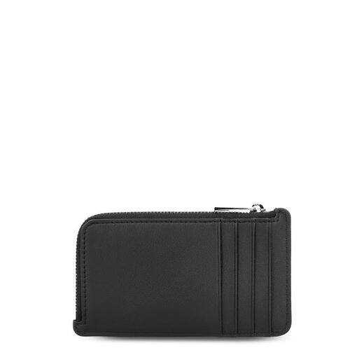 LOEWE CO Light Luxury Men's Coin Card Holder Black One Size