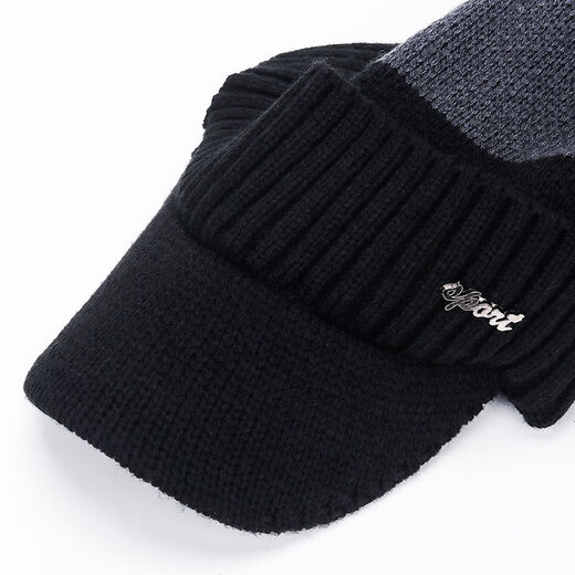 Arctic velvet (Bejirog) hat for men and women in autumn and winter cycling warm knitted hat for men plus velvet windproof and cold-proof Baotou hat for women woolen hat set