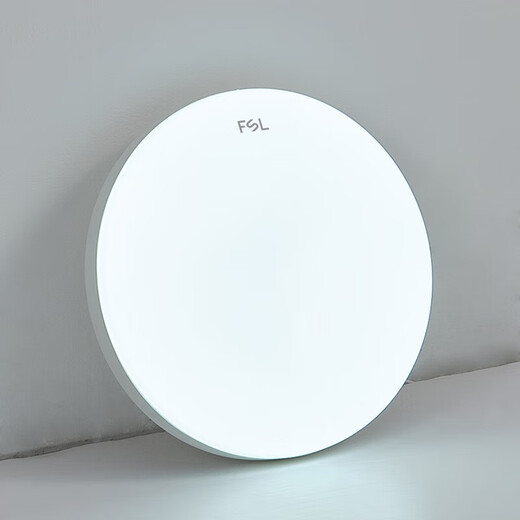 FSL Foshan Lighting full spectrum LED three-proof ceiling lamp IP40 moisture-proof, dust-proof and insect-proof stair corridor bedroom balcony light 18W white light diameter 298mm