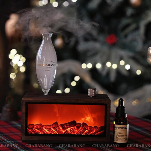 He Jiagong Fireplace Aromatherapy Machine Cold Aromatherapy Device Solid Wood Graduation Gift New Home Warming Gift for Boys C Deluxe Edition No. 16 Oriental Jasmine Green + No. 35 Jiabo