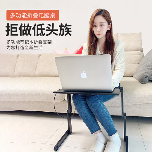 DOBOLY站立式电脑支架可调节升降站着工作增高台办公室手提笔记本立式托 【升级三折+鼠标板】【玫红标准款】420*245m