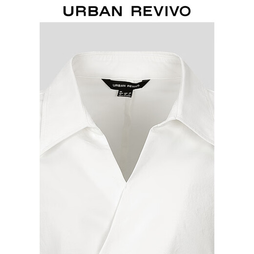 UR2025 Winter New Feminine Pleated Waist Irregular Hem Blouse Shirt UWM250159