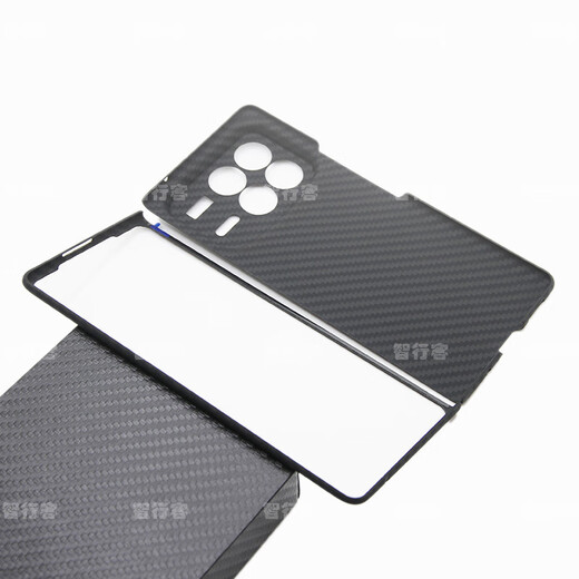 Xiaomi (MI) original quality thin and light Kevlar carbon fiber bare-feel business phone case for Xiaomi Mix Fold4, fine hole 600D fine grain matte black back cover Xiaomi MIX Fold4