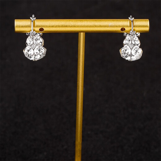 Limited time special price full diamond flash earrings for women 2025 new fashion versatile simple high-end G1D gift box 1 pair of earrings