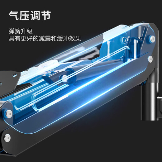 suptch通用显示器支架增高40cm立柱加长气压悬臂可倒挂升降旋转桌面底座 加高40cm立柱_气压臂升级款