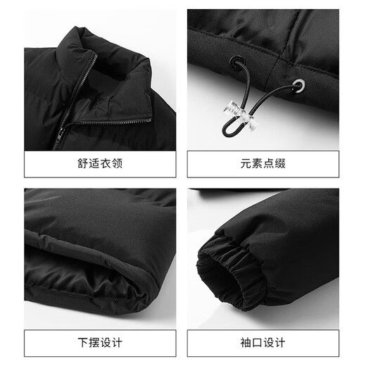Jeanswest 2025 new winter stand-up collar cotton coat for women Korean version small cotton coat student loose warm jacket