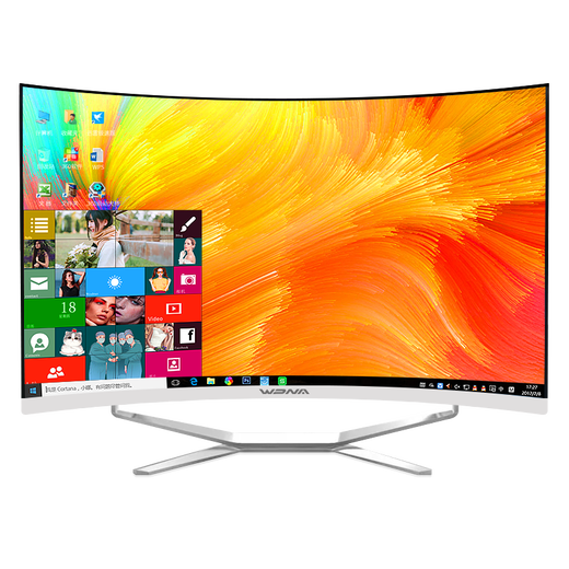 WPNA 32英寸曲面大屏一体机电脑家用办公商务设计直播游戏台式整机 32英寸曲面大屏 配置三：酷睿i7-4770 16G 512G