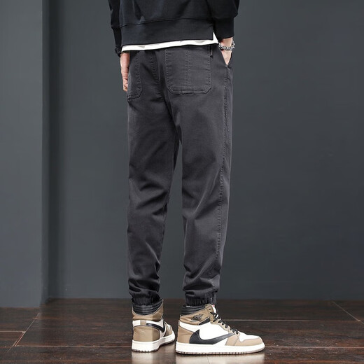 Charluoel Pantalon décontracté Pantalon de style Spring and Automne Pantalons masculins Pantalon Harem Pantalon Sports Pantalon Men de Nine Point Men's Tide Long Pantal