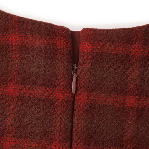 ELLE KIDS children's clothing Christmas and New Year plaid vest skirt girls autumn and winter festive atmosphere retro red skirt