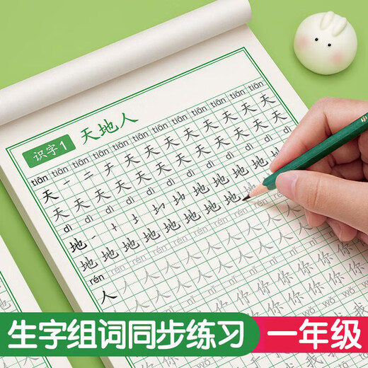 金枝叶一年级下册练字帖同步生字字帖小学生1-6年级专用人教版语文每日一练写字练字本硬笔书法练习贴